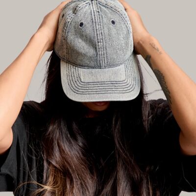 Denim 6 Panel Cap  Thumbnail